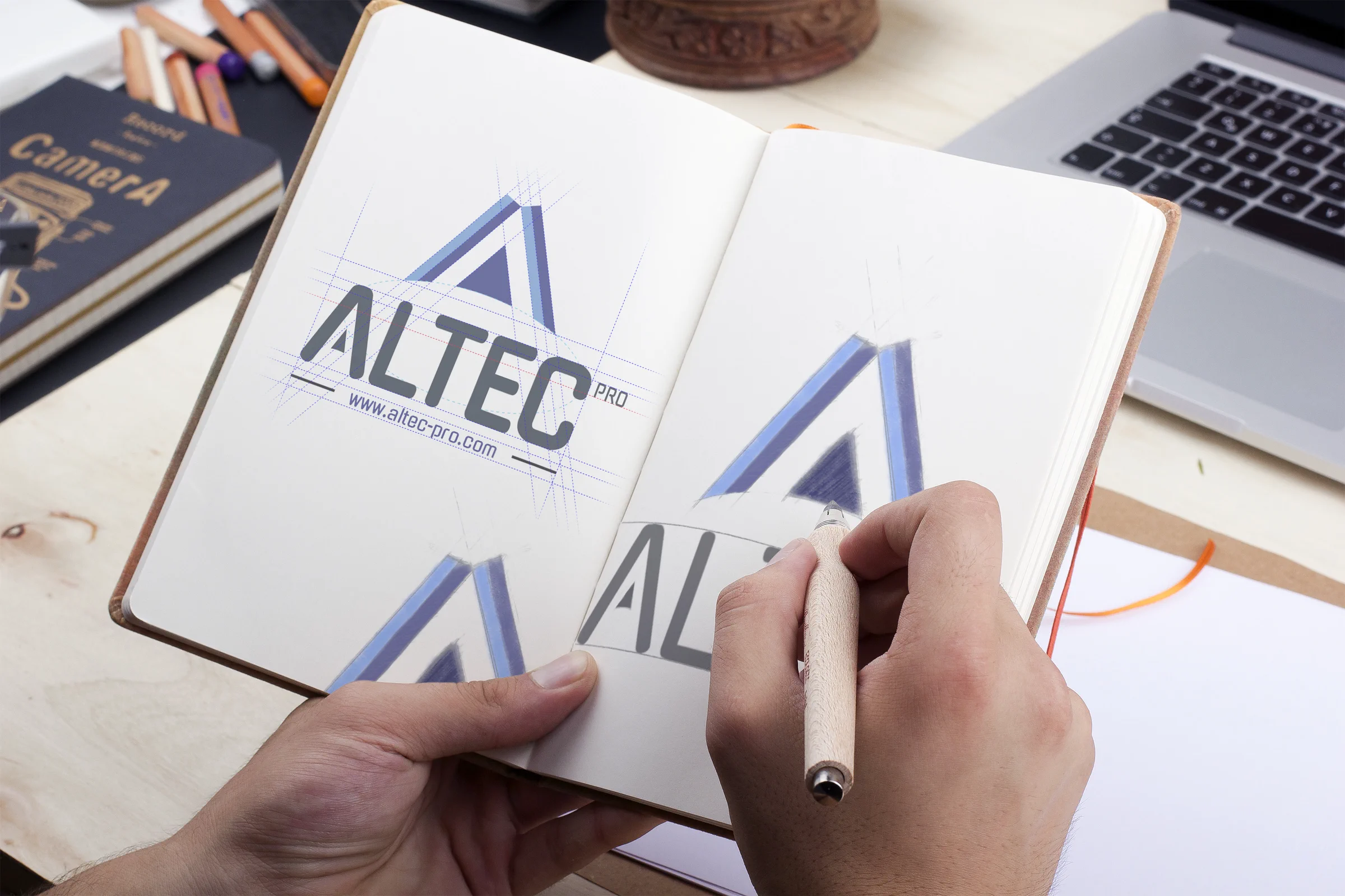 ALTEC Pro identity sketching process