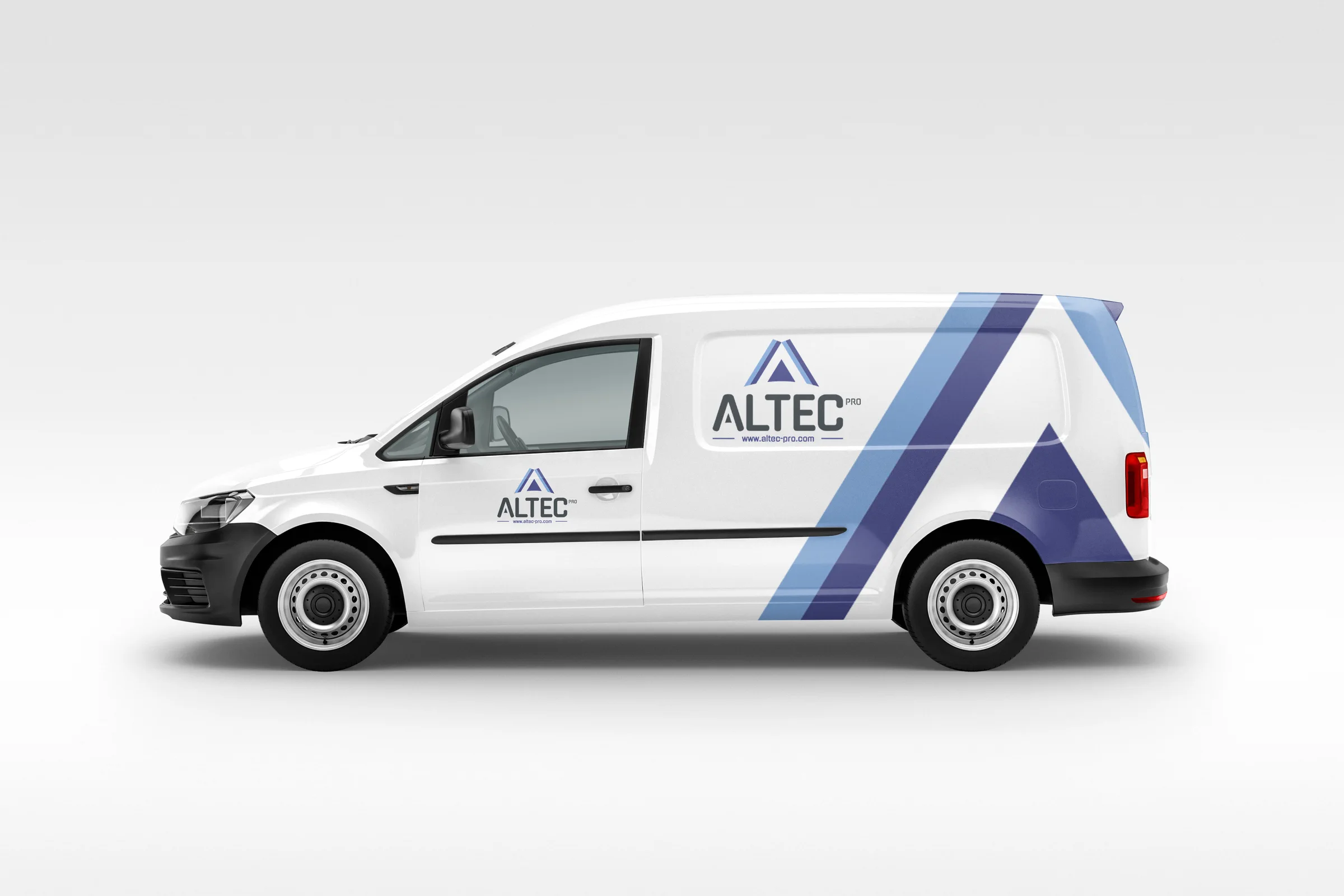 ALTEC Pro vehicle livery on a service van