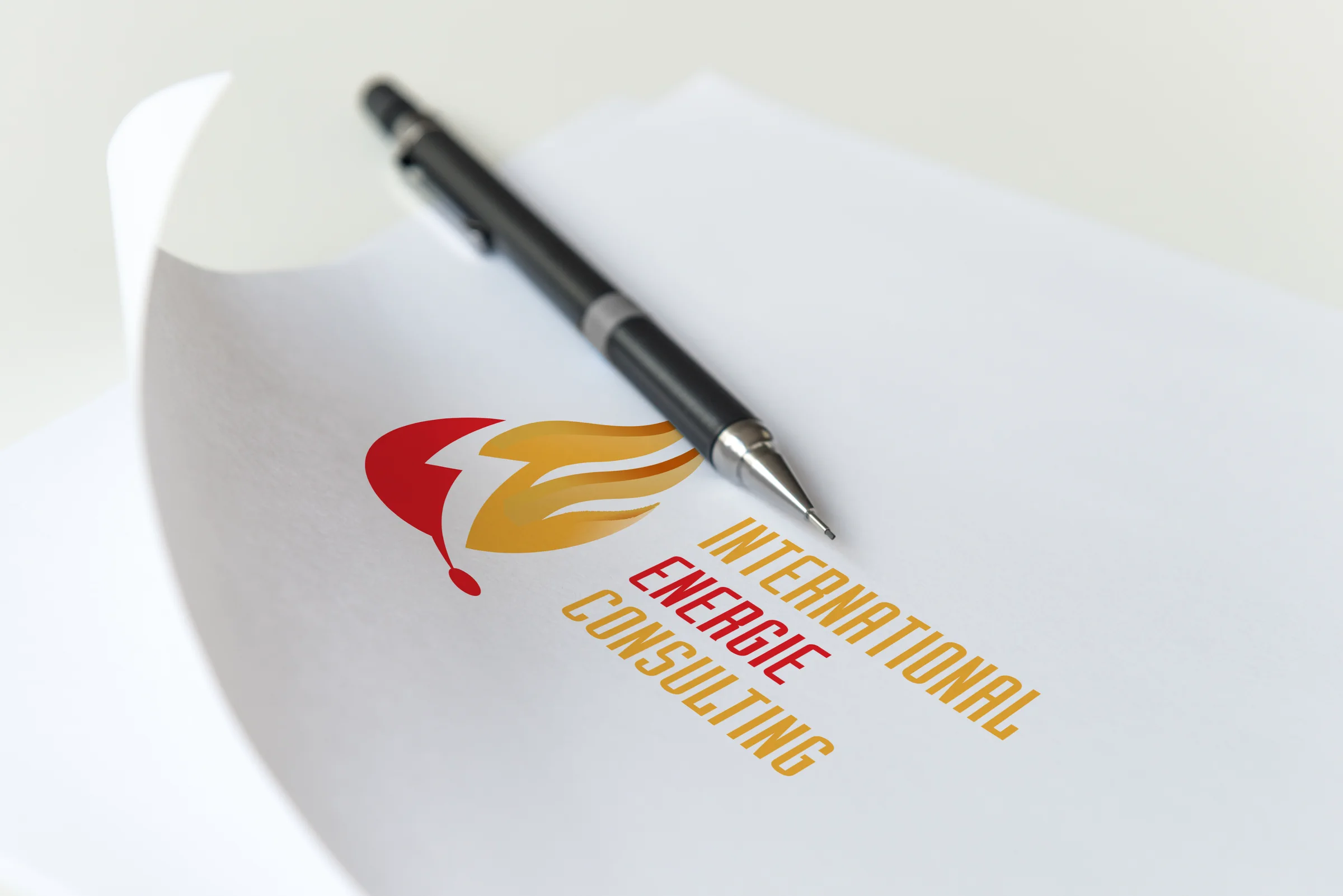 Energy consulting logo sketch in progress