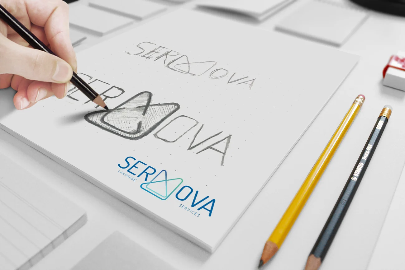 SERMOVA logo development sketches