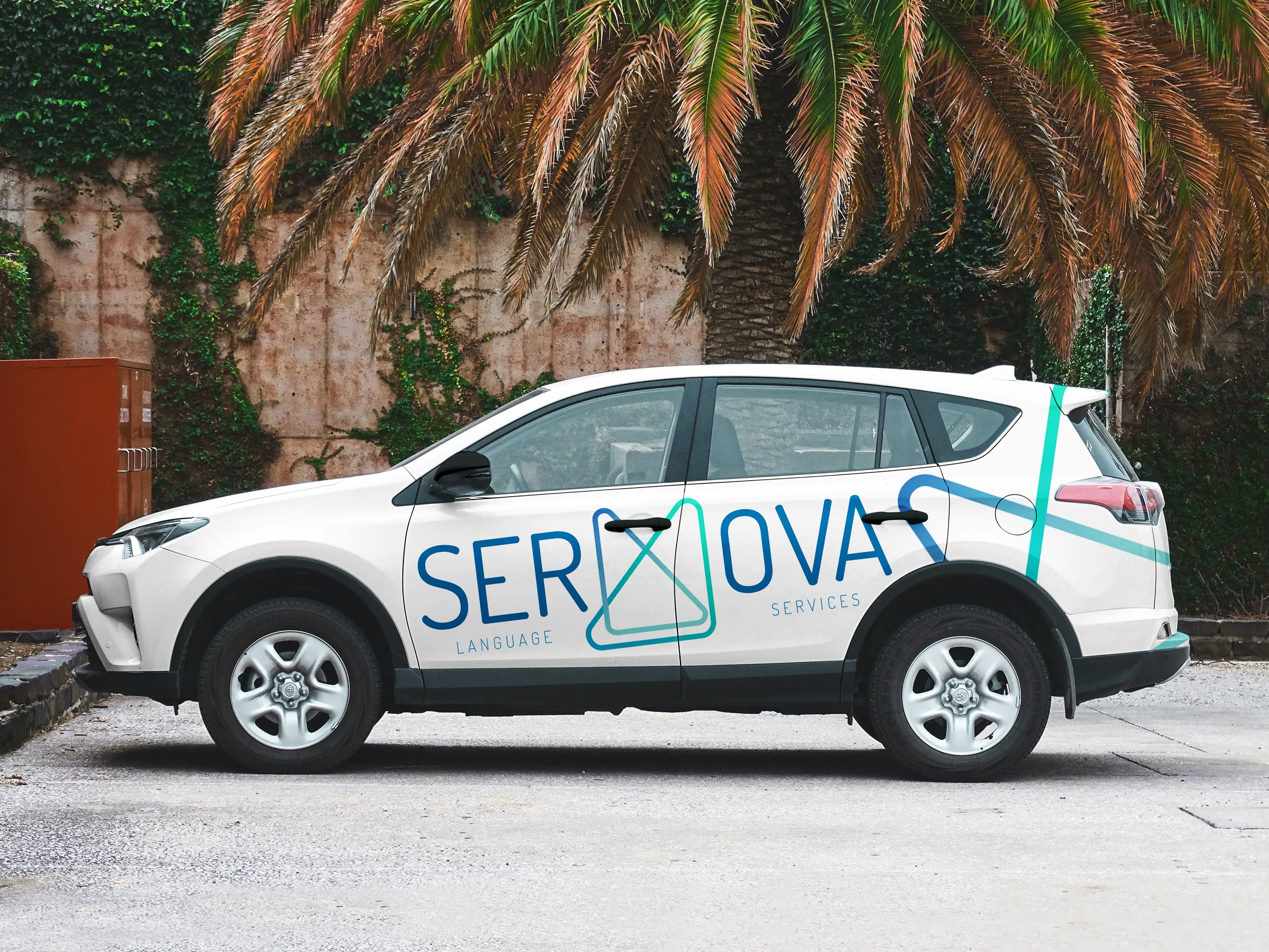 SERMOVA vehicle graphics on a white SUV